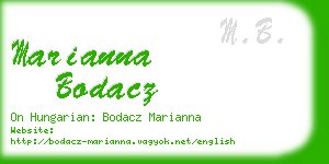 marianna bodacz business card